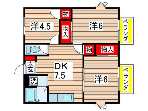 シティハイツ都の物件間取画像